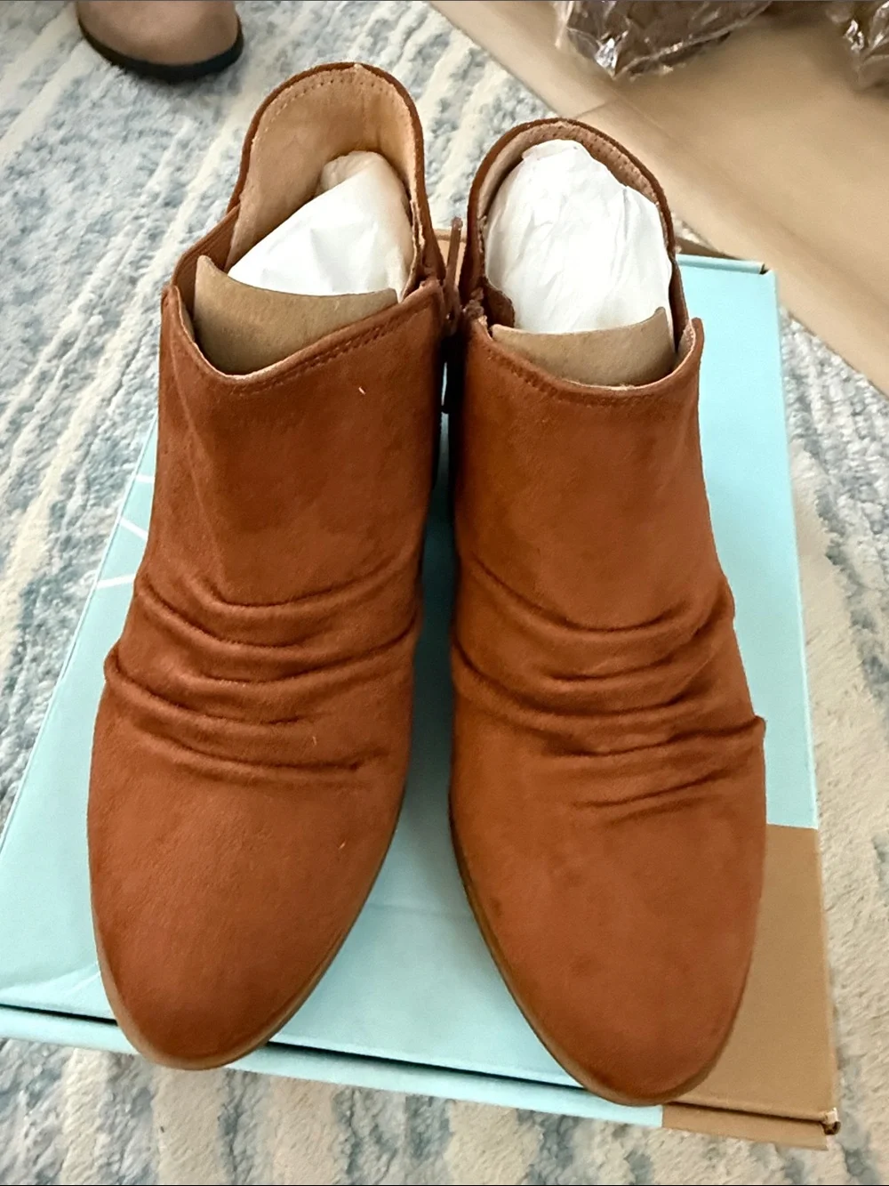 NIB Life Stride Women's Aurora Ankle Boots - Brown Size 5